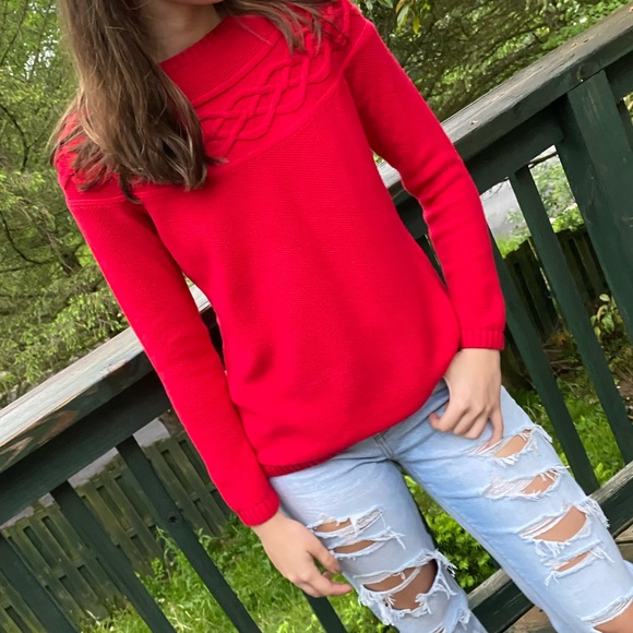 Talbots red sweater - Picture 6 of 9